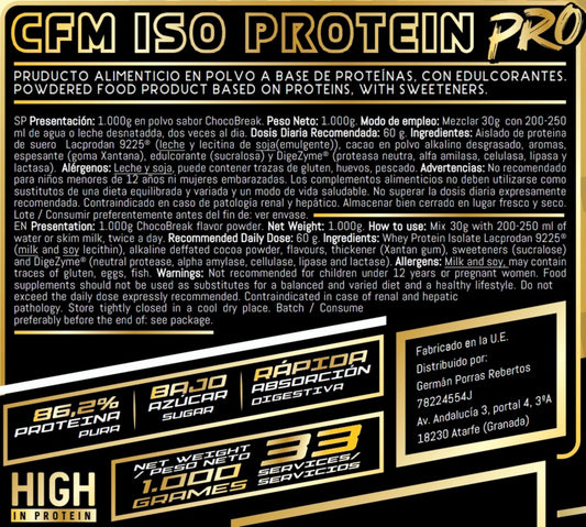 ISO PROTEIN CFM LACPRODAN9225® + DIGEZYME®