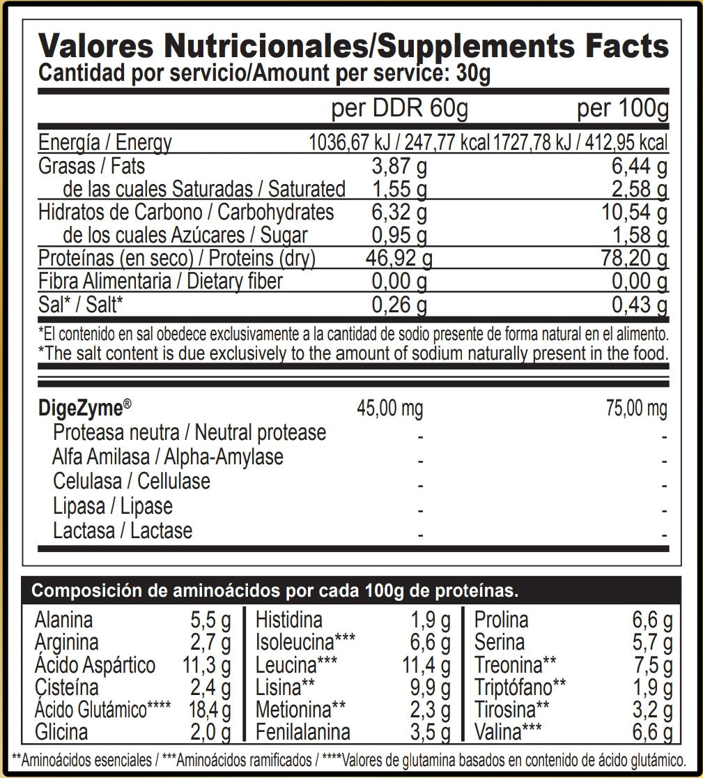 WHEY PROTEIN LACPRODAN8011® + DIGEZYME®
